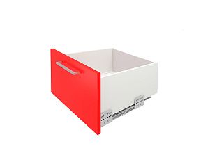 Комплект ящика с прямыми боковинами СТАРТ SOFT ЭКСТРА с доводчиком высокий 199мм, белый, SB21W.1/550, Boyard