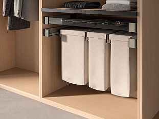 Конеро Комплект Мешок для белья на раме WхD 960-1020x450, мешок широкий 1 шт; мешок узкий 2 шт, шампань Art. 5496989853, Kessebohmer