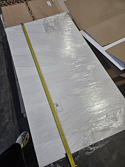 УЦЕНКА_Компакт-плита HPL Compact Белый CLEAN TOUCH 1190х650х12мм, арт. СТ1, Sloplast