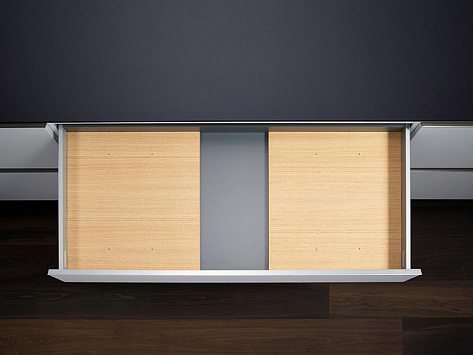 Лоток для ящика ФайнЛайн, 800 - 900 мм/500 мм + держатель для фольги, ясень черный, ROCKENHAUSEN, Art. 2373810368, Kessebohmer