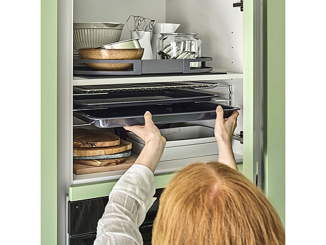 Держатель для противней ИзиПлейс, 140x360x125 мм с хромированным покрытием, Art. 2345160005, Kessebohmer