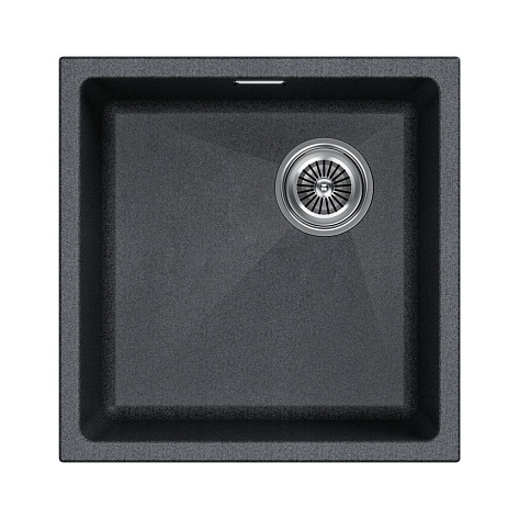 Мойка Paulmark LUMI, LU45SK-DG, 455х460х210 мм, графит, в комплекте