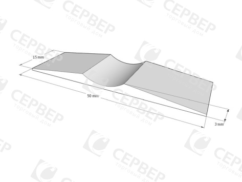 Стопор верхнего ролика самоклеящийся, пластик 