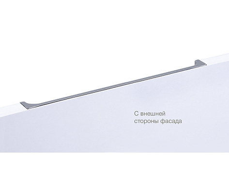 Ручка торцевая, врезная EVA RT020CP.1/000/200, 128 / 200 мм, хром, Boyard