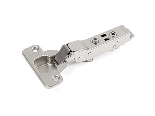 Петля EVO PUSH с шнек. рег. полунакладная 93* без пружины, clip-on/QuickClic, никель H901B02, BOYARD