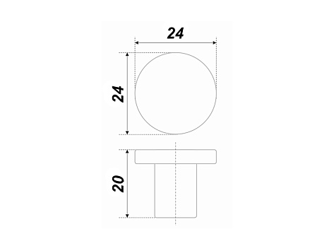 Ручка мебельная, кнопка СОЛО RC042MBSG.4, матовое брашированное сатиновое золото, Boyard