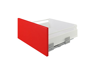 Ящик полного выдвижения СТАРТ 450 мм push to open, белый, с рейлингом, Boyard