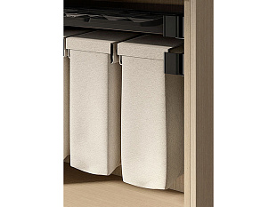 Конеро Комплект Мешок для белья на раме WхD 552-612x450, мешок узкий 2 шт;, черный Art. 5496907021, Kessebohmer