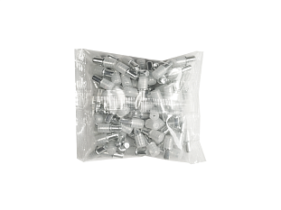 Полкодержатель дупло 5/5х16мм с пластиковым наконечником, пакет 100 шт.