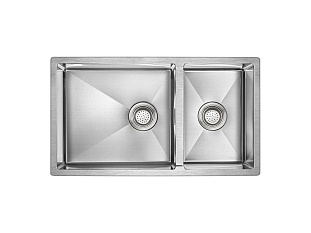 Мойка Paulmark GERBERG, 78/2S UNI, PM227844-BS, брашированная нерж.сталь, 780х440мм, Paulmark