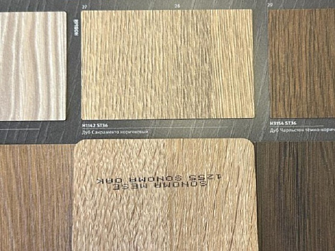 Панель матовая двусторонняя 2800х1220х18 Сонома 1255 MAT SONOMA OAK, ПВХ/ПВХ, инд. упаковка, ARKOPA, Турция
