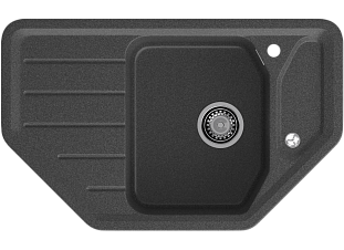 Мойка кухонная Granfest GF - C800E, 790х490х200мм, графит, искусственный камень, в комплекте
