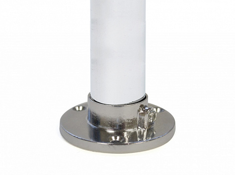 Штангодержатель круглый с фиксатором для трубы 25мм, алюминиевый сплав, литой, хром