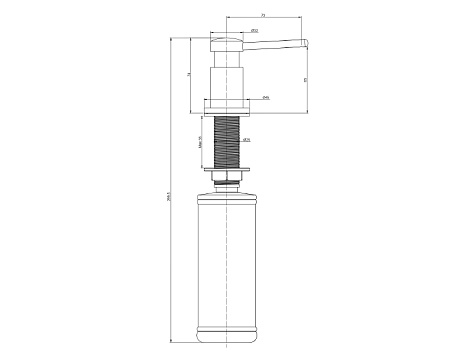Дозатор для жидкого мыла BREVIT, D005-CR, хром, Paulmark