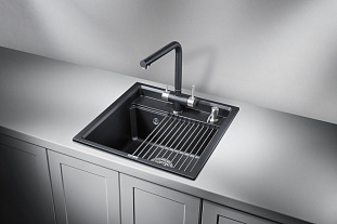 Мойка кухонная Granula KS-5002, 500х510х245мм, шварц , искусственный камень