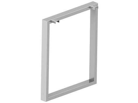 Опора барная П-образная, 30х60, 1100x595+5мм, усиленная, хром (краска)