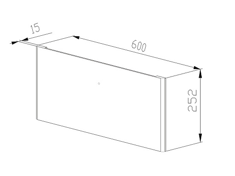 ARISTO Фасад для корзины 185 мм, дерево тёмное Art. WD0428.VP607.DDT00.RU