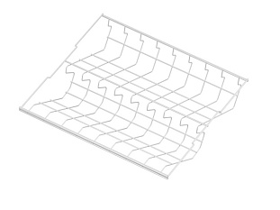 ARISTO Обувница 2-ярусная стационарная, серия 460, L=450, белый Art. WA0352.VP045.WH0PC.CI