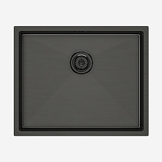 Мойка Paulmark  NEXT-540, 540х440мм, вороненая сталь, в комплекте