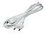 Сетевой шнур для LL/LLA/ALN(TNL)/Line-3, 1,8м 2х0,5мм, с вилкой, белый