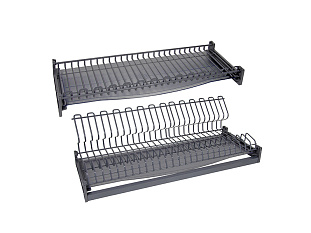 Сушилка для посуды с плоским прутком, графит STUDIO FL 16, SU09/700/GRPH, Boyard