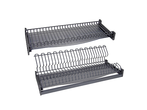 Сушилка для посуды с плоским прутком, графит STUDIO FL 16, SU09/700/GRPH, Boyard