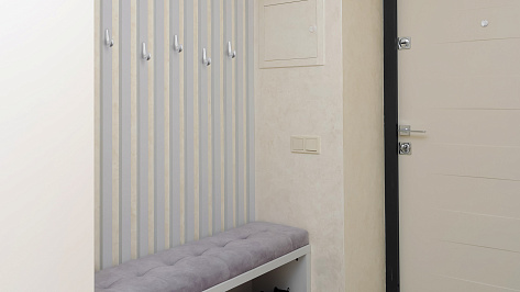 Крючок мебельный NILL K103SC.9, однорожковый, сатиновый хром, Boyard