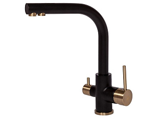 Смеситель высокий Paulmark Es213011, с питьевой водой, бронза/антрацит 401, искусственный камень