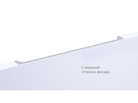 Ручка торцевая, врезная EVA RT020SC.1/000/200, 128 / 200 мм, сатиновый хром, Boyard