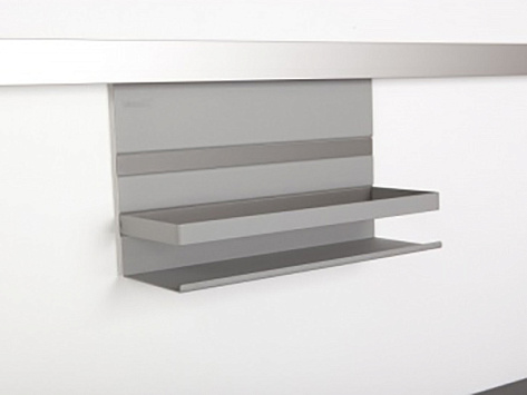 Полка + рейлинг Линеро Мозаик, 350x110x200 мм, антрацит, Art. 89189844, Kessebohmer