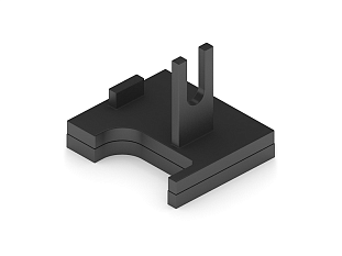 ARISTO Опора нижняя левая 4 в 1, черный матовый FF0009.VP000.BKSPC.CO