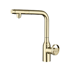 Смеситель высокий Paulmark Ur213104-G, с питьевой водой, золото, латунь