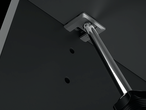 Стяжка-полкодержатель SYSTEM 6 Gen2 Side-entry, белый, Art. 006973-877-001, Titus