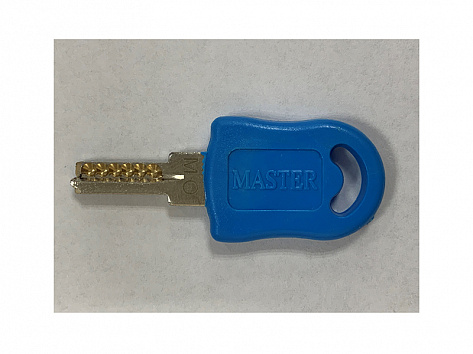 Мастер-ключ к замку мебельному d19x22мм № 138 МК, код 122350, синий