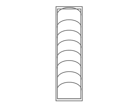 Сушилка выкатная И1234, Дайнинг Агент 900 мм (модули: д/посуды Б, д/посуды М, д/приборов, с реш Б), титан, дно белое, Art. 2395389706, Kessebohmer