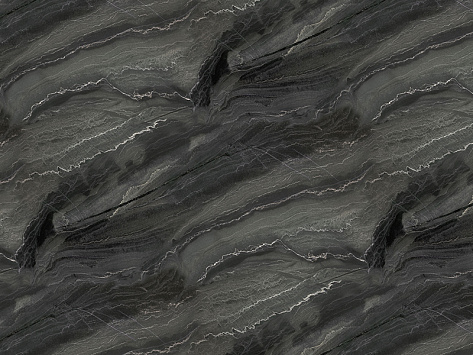 Столешница 3000х600х40 Azurita black 8111/Pt  (1п/5), e2, Slotex
