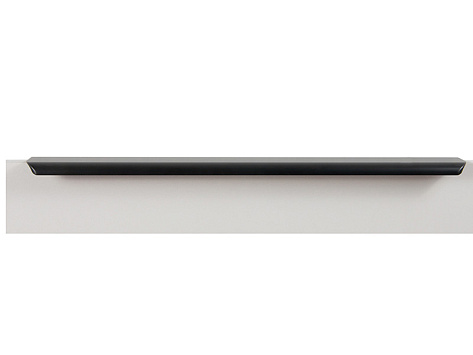 Ручка-профиль, торцевая MONTE RT110, 224x2 / 500 мм, алюминий, черный, Boyard