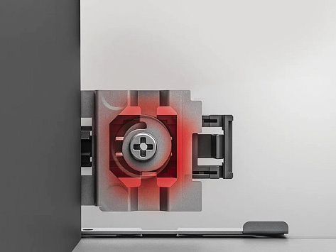 Комплект ящика FLOWBOX Push to Open с доводчиком H192 550, Белый, Samet (индивид. упак.)