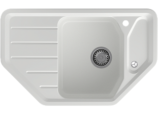 Мойка кухонная Granfest GF - C800E, 790х490х200мм, иней, искусственный камень, в комплекте