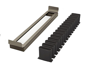 Держатель для галстуков и ремней фасадный лев/прав 450 мм, Конеро, D 475 мм, цвет ШАМПАНЬ Art. 2383849853, Kessebohmer