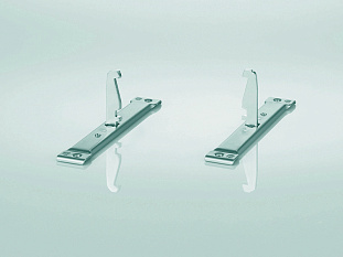Крепление к фасаду Диспенса 90° 150 мм, комплект 2 шт, титан, Art. 2351560102, Kessebohmer