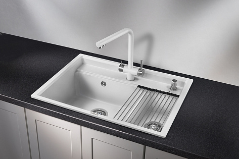 Мойка кухонная Granula KS-7302, 730х510х245мм, арктик , искусственный камень