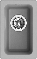 Мойка кухонная BERKANA 25 подст.монтаж 1-чаш 305х455мм grigio metallizzato арт.BK-25 grigio metallizzato, Rivelato