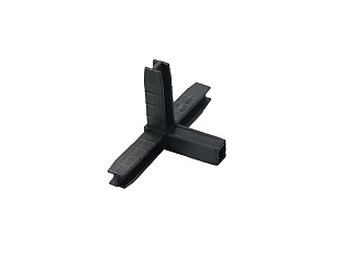 Уголок сборочный 4d, чёрный, Алюмформ