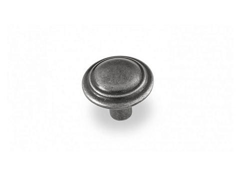 Ручка мебельная, кнопка FB-060, старое серебро, Валмакс