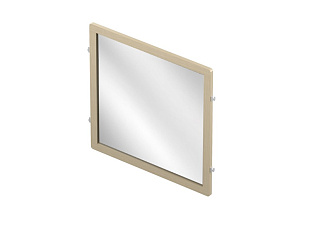 ARISTO Зеркало навесное дерево светлое/белый L = 607, белый Art. WD0447.VP060.WH0PC.RU