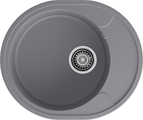 Мойка кухонная Granfest GF-URBAN 857L 570х480х200мм, темно-серый, искусственный камень