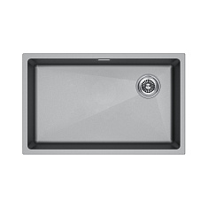 Мойка Paulmark LUMI, LU74SK-GRM 740х460х210 мм, серый металлик, в комплекте