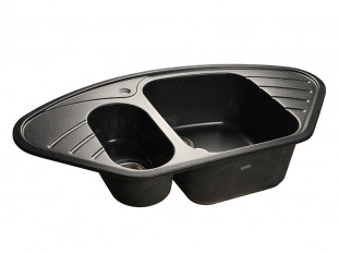 Мойка кухонная Granfest GF - C960E, 950х505х200мм, черный 308, искусственный камень, в комплекте