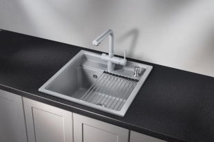 Мойка кухонная Granula KS-5002, 500х510х245мм, алюминиум, искусственный камень